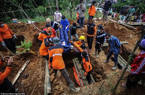 Indonesian Mudslide Death Toll Rises To 56 As Search For