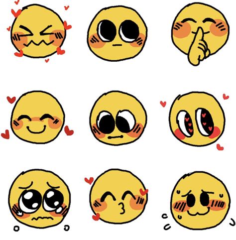 cute emoji drawing    love  draw cute emojis