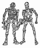 Terminator Coloring Pages Getcolorings Liberal sketch template