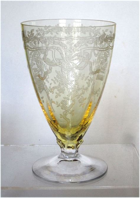 1000 Images About Yellow And Gold Depression Glassware On Pinterest