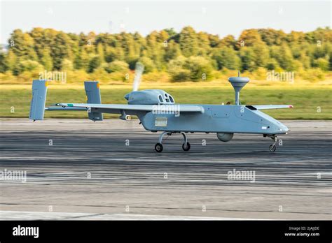 russian aerospace forces forpost uav  russian version   iai searcher ii drone stock photo