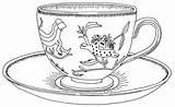 Saucers Crabtree Evelyn sketch template