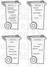 Müll Sachunterricht 4teachers Hus Schneiden Laminieren Einsetzen Freiarbeit Werde sketch template