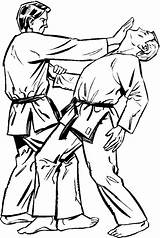 Judo Sports Coloring Pages Karate Martial Arts Kleurplaten General Print Fun Kids Kleurplatenenzo Nl sketch template