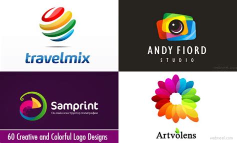 attractive  colorful logo design inspiration