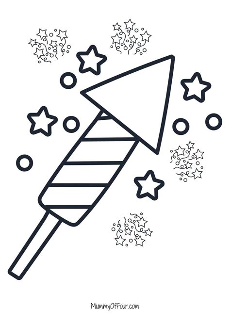fireworks colouring pages     mummy