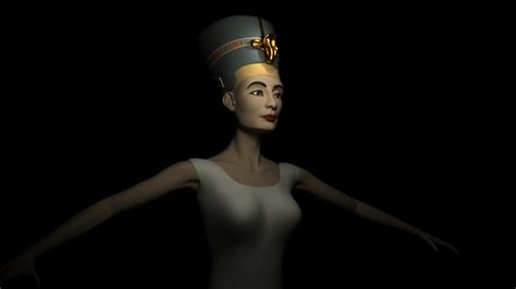 3d egyptian queen nefertiti on behance