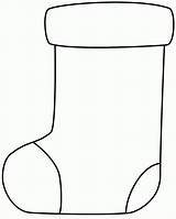 Stocking Printable Template Christmas Coloring Pages Preschool Source sketch template
