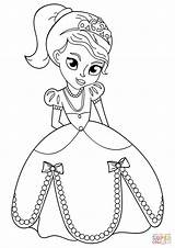 Princess Coloring Cute Pages Prinzessin Kleurplaat Prinses Coloriage Princesse Prinsesse Baby Princesses Dress Printable Malvorlage Print Drawing Sheets Ausmalbilder Beautiful sketch template