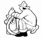 Firefighter Hydrant Fire Coloring Coloringcrew Gif sketch template