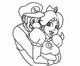 Princess Peach Coloring Pages Luigi Getcolorings Hug Printable Getdrawings sketch template