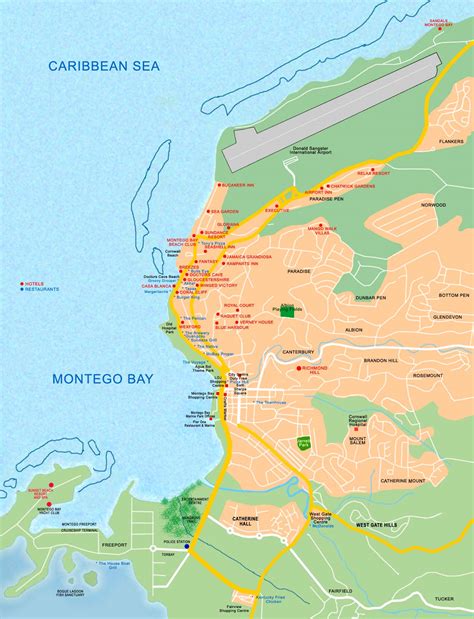 Large Montego Bay Maps For Free Download And Print High Resolution