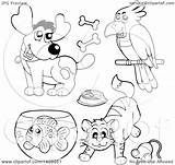 Pets Clipart Lineart Illustration Vector Royalty Visekart Protected Collc0161 Law Copyright sketch template