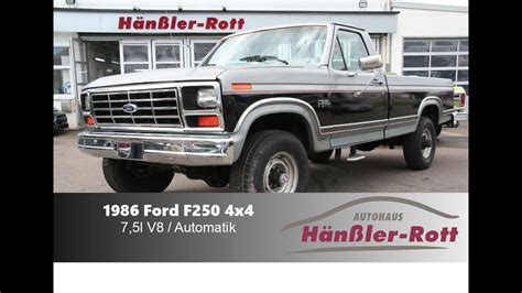 1986 ford f250 allrad 4x4 bullnose ★ pick up truck ★ 7 5l v8 ★ classic car porn ★ for sale youtube