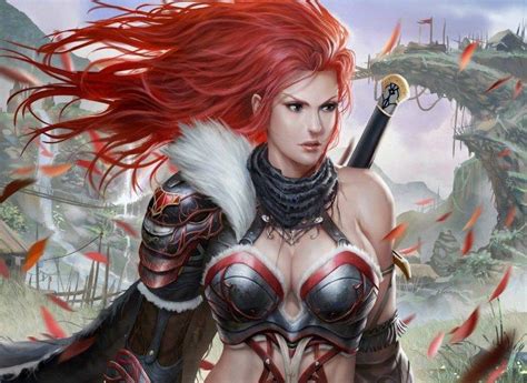 redhead warrior girl wallpapers hd desktop and mobile