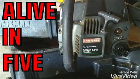 craftsman  cc   chainsaw fuel  repair    mins youtube