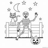 Coloring4free Skeleton Coloring Pages Halloween Related Posts sketch template