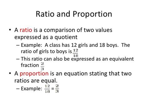 cm ratio  equal   ratio