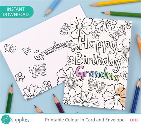 happy birthday grandma  printable cards  printable templates