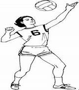 Voleibol Volleyball Voley Jugando Ninos sketch template
