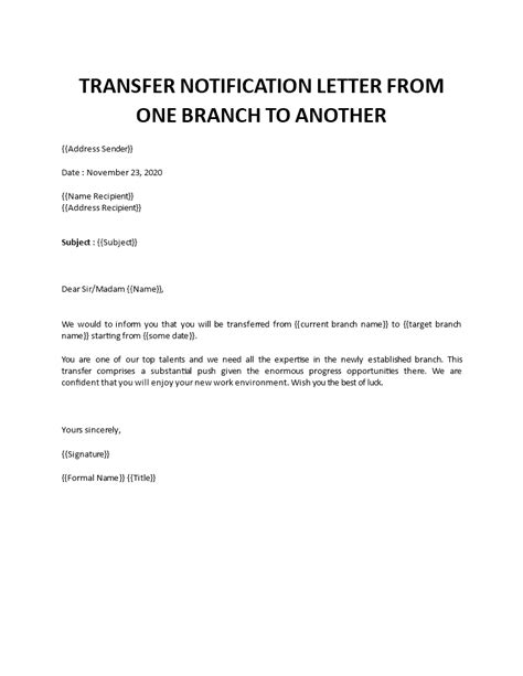 request letter  transfer   branch top letter templates vrogue
