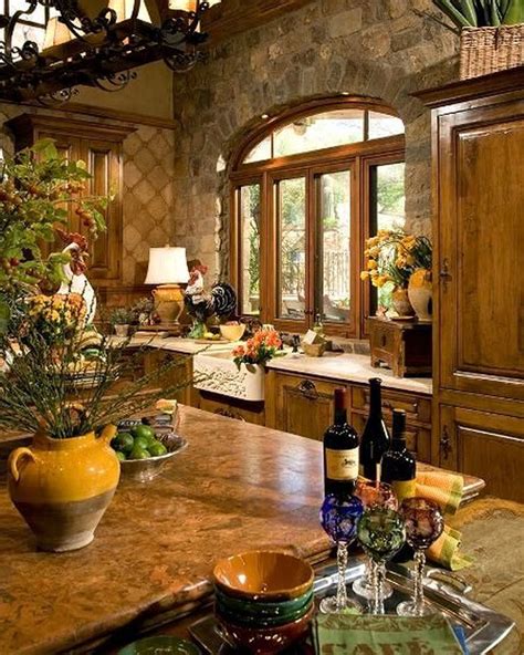rustic italian tuscan style  interior decorations  rustic italian decor country kitchen