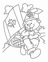 Canada Coloring Pages Beaver Boyscout Countryside Cute Canadian Memorable Beautiful Color Sheets Netart sketch template