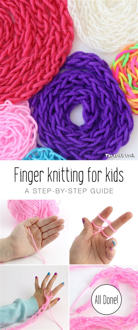 easy finger knitting  beginners