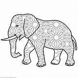 Mandala Elephant Coloring Pages Colorings Getcolorings Color Getdrawings sketch template