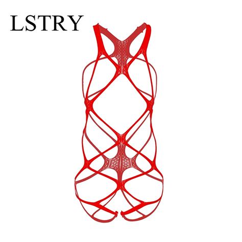 Sexy Open Crotch Fetish Bodystocking Women Erotic Lingerie Porno Sex