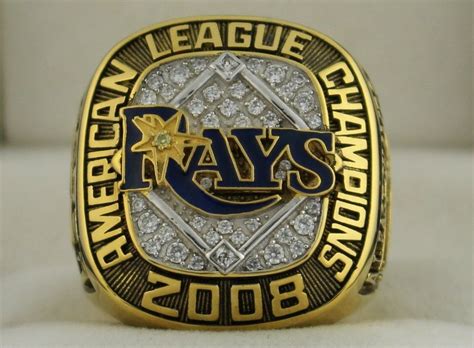2008 tampa bay rays al american league world series championship rings ring