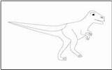 Coloring Deinonychus Dinosaurs Tracing Pages Mathworksheets4kids sketch template