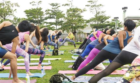 yoga   singapore zen   pure yogas outdoor classes  international day  yoga