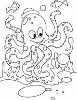 Octopus Coloring Pages Fish Kids Exited Colouring Animals Color Doctor Jeff Hardy Printable Race Water Cute Getcolorings Preschool Animal Ocean sketch template