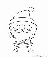 Santa Small Coloring Christmas Cute Claus Pages Printable Print Color Getcolorings sketch template