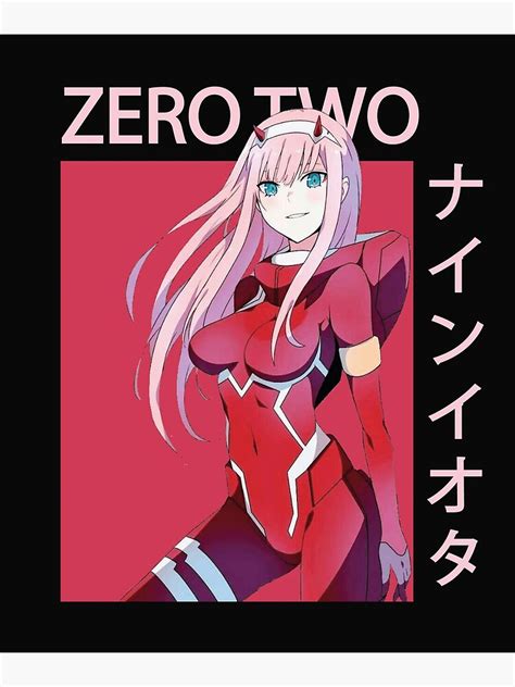 Darling In The Franxx Zero Two Aesthetic Poster For Sale By