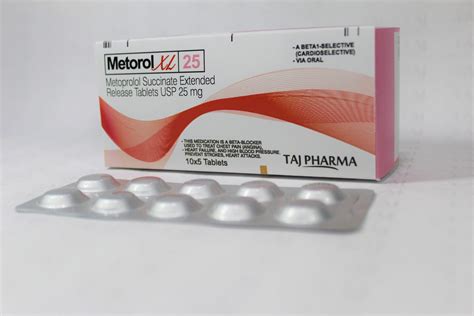 metoprolol succinate extended release tablets mg metorol xl taj pharma latest price