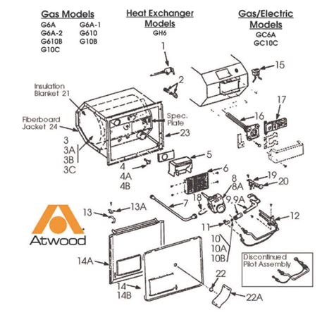 dometic atwood gca high sky rv parts