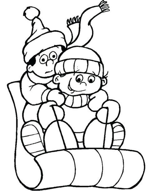 winter coloring page images
