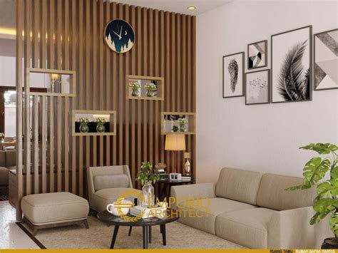 desain rumah modern  lantai bapak harris  pekanbaru riau desain