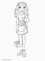 Lego Friends Coloring Pages Emma Printable Stephanie Print Kids Girls sketch template