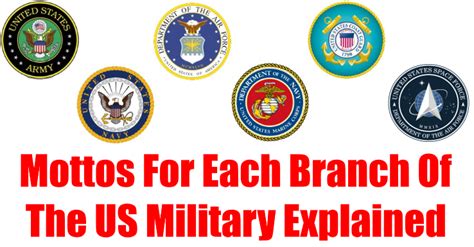 military mottos   branch explained operation military kids