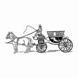 Paard Wagen Diligence Kleurplaat Vervoer Kleurplaten sketch template
