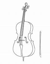Cello Coloring Pages sketch template