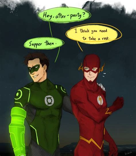 Dcu Hal Jordan X Barry Allen Halbarry Green Lantern