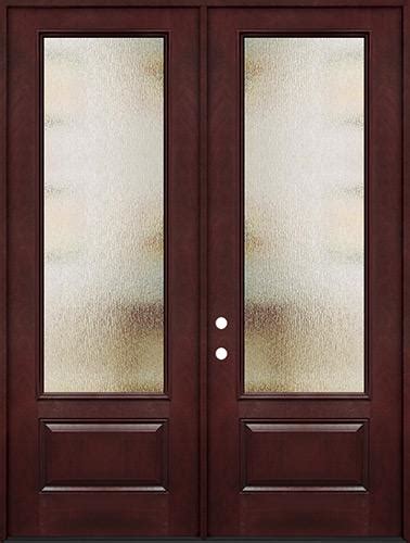 privacy glass  tall  lite pre finished fiberglass double door unit door clearance center