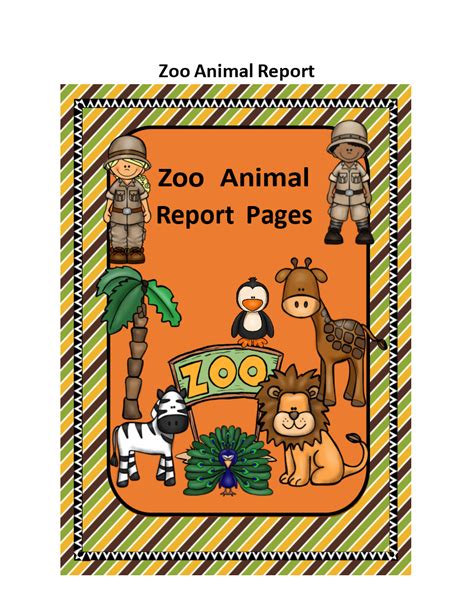 animal report  templates  allbusinesstemplatescom