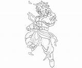 Broly Ssj5 sketch template