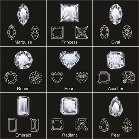 diamonds diamondcuts jewelry rendering jewelry drawing diamond shapes