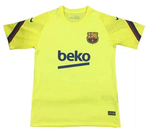 barcelona  training jersey shirt yellow model barcelona cheap football kits